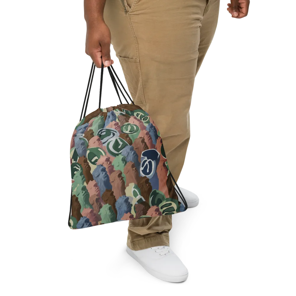 Profile Parade on Drawstring Bag — Front