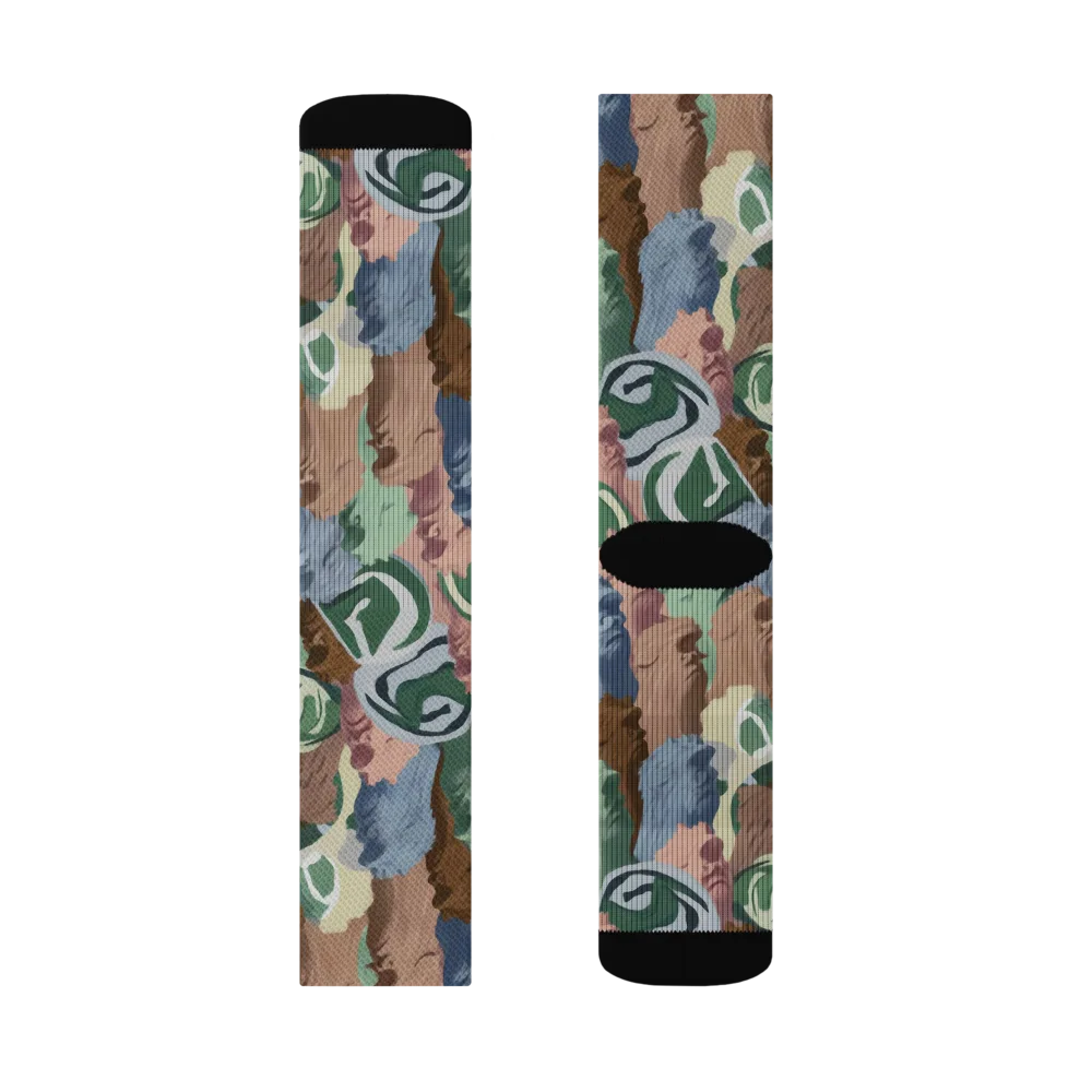 Profile Parade on Socks — Right Sock