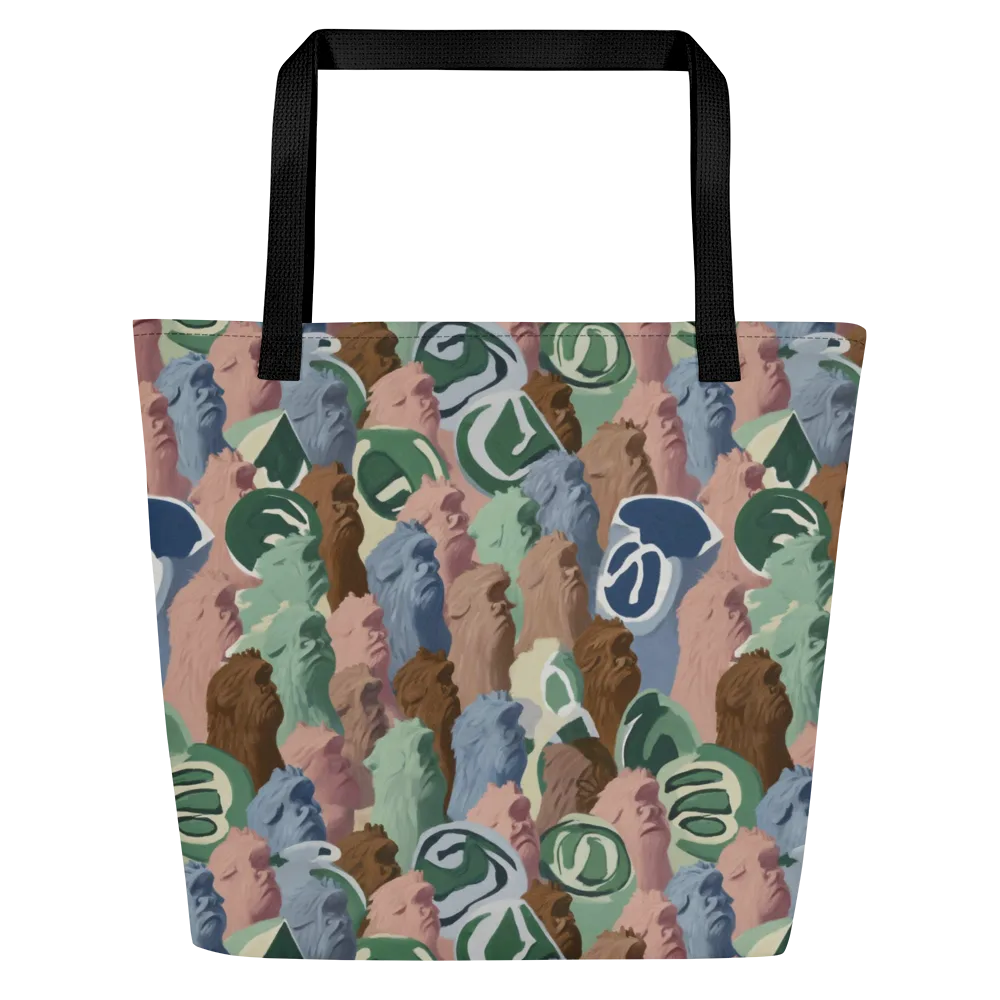 Profile Parade on Large Tote Bag W/ Pocket — Front