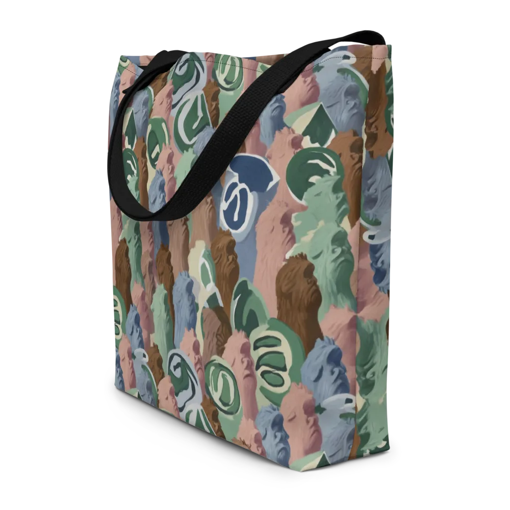 Profile Parade on Large Tote Bag W/ Pocket — Front