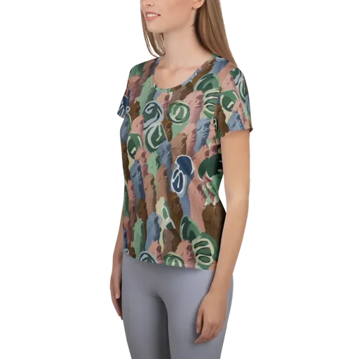 Profile Parade on a Women's Athletic T-Shirt