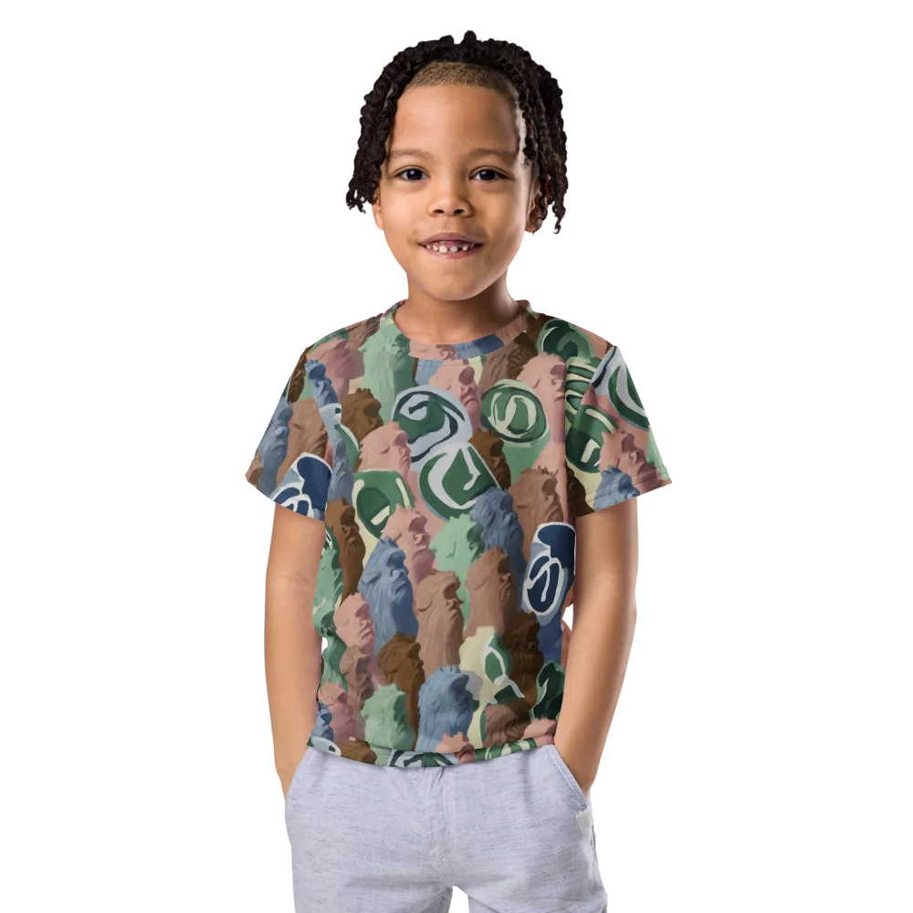 Profile Parade on Kids Crew Neck T-Shirt — Front