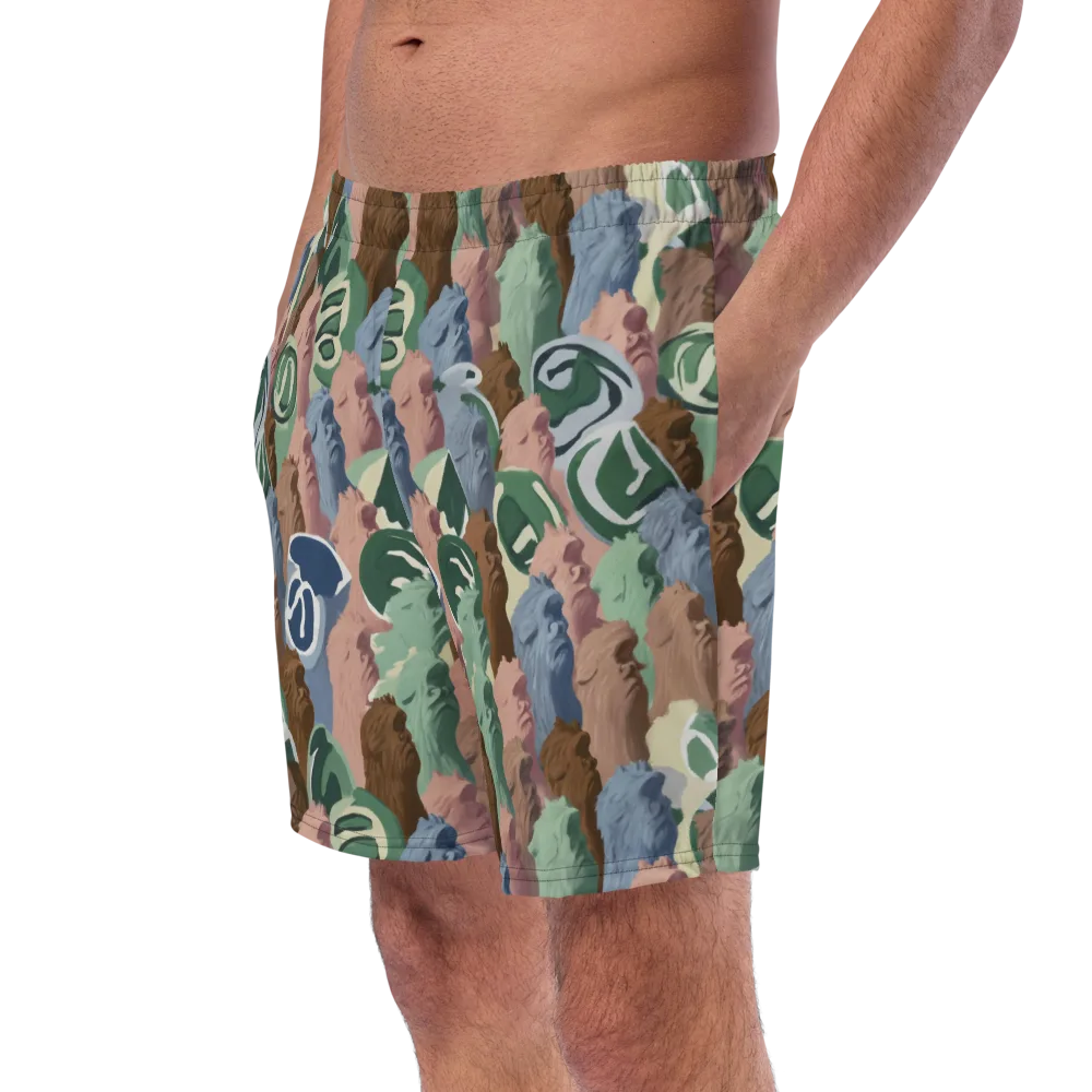 Profile Parade on Swim Trunks — Left Front
