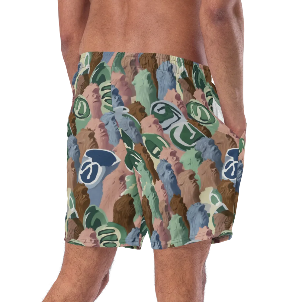 Profile Parade on Swim Trunks — Right Back