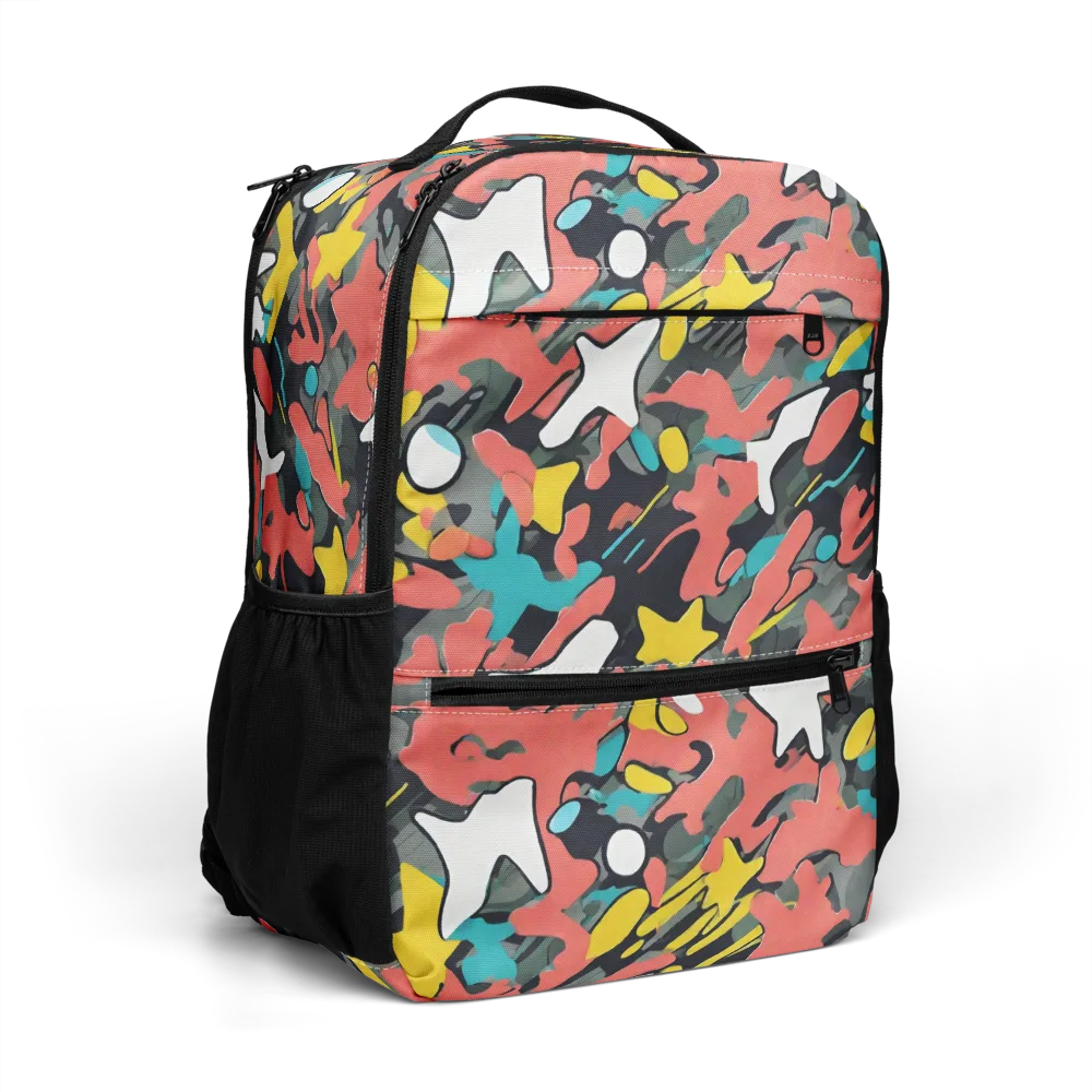 Neon Camouflage on Utility Backpack — Right Front