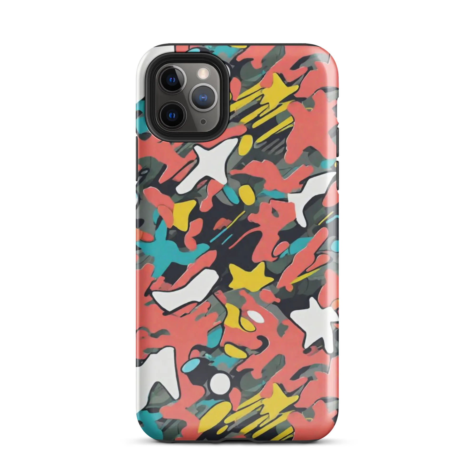 Neon Camouflage on Tough Case for iPhone® — Front