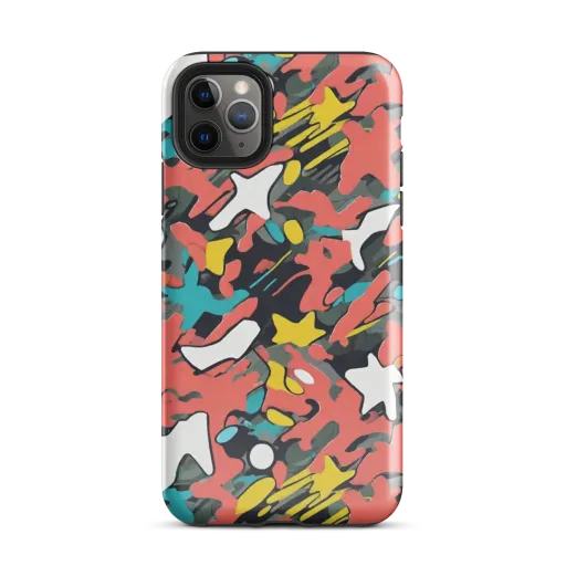 Neon Camouflage on a Tough Case for iPhone®