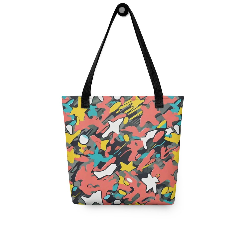 Neon Camouflage on Tote Bag — Front