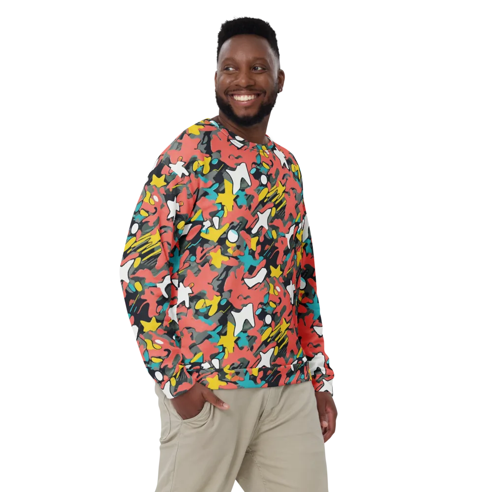 Neon Camouflage on Sweatshirt — Front