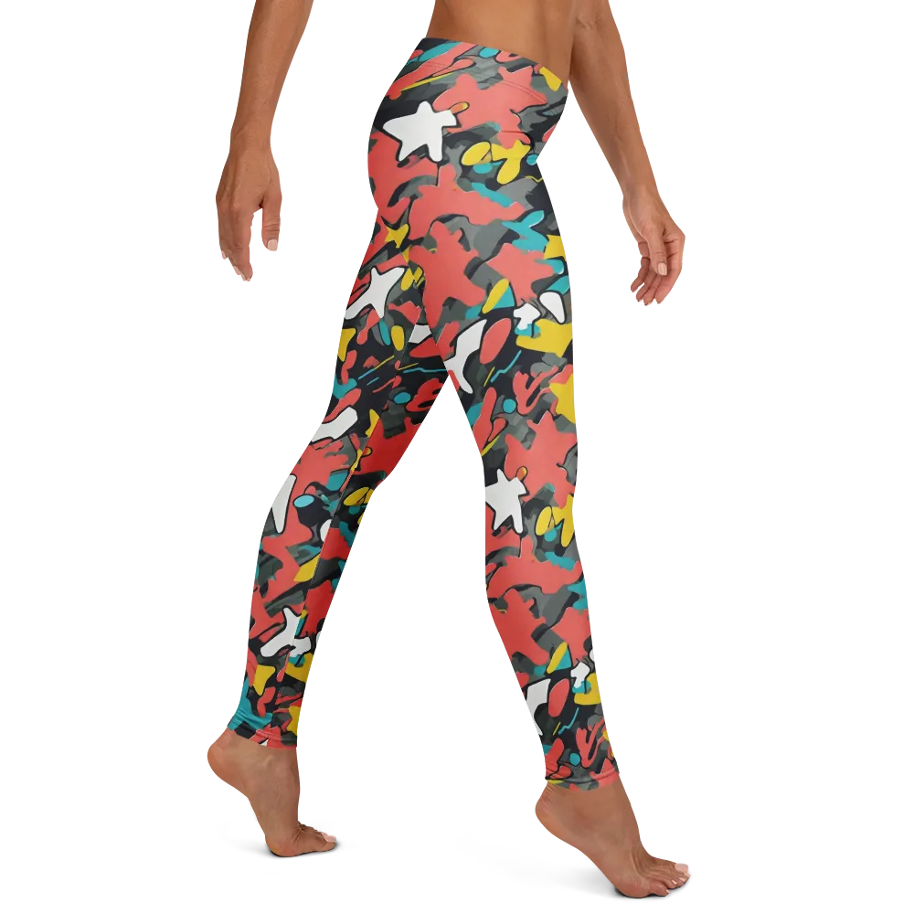 Neon Camouflage on Leggings — Right