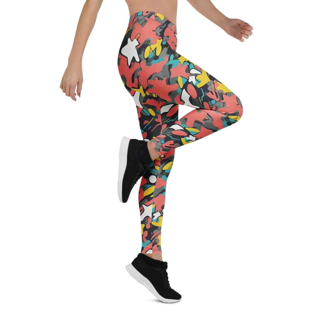 Neon Camouflage on Leggings — Right
