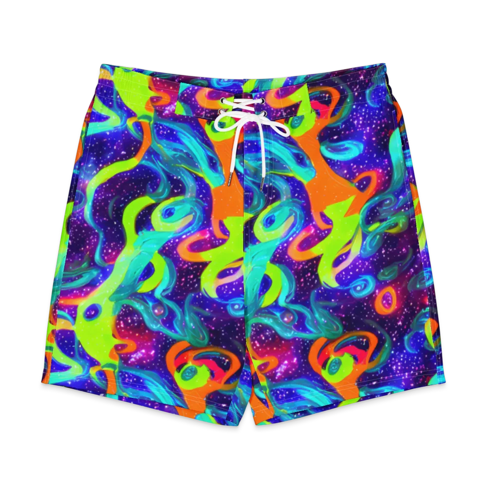 Stellar Splash on Men's Board Shorts — Front