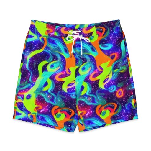 Stellar Splash on a Men's Board Shorts