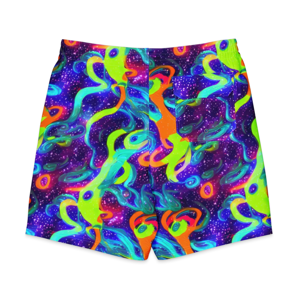 Stellar Splash on Men's Board Shorts — Back