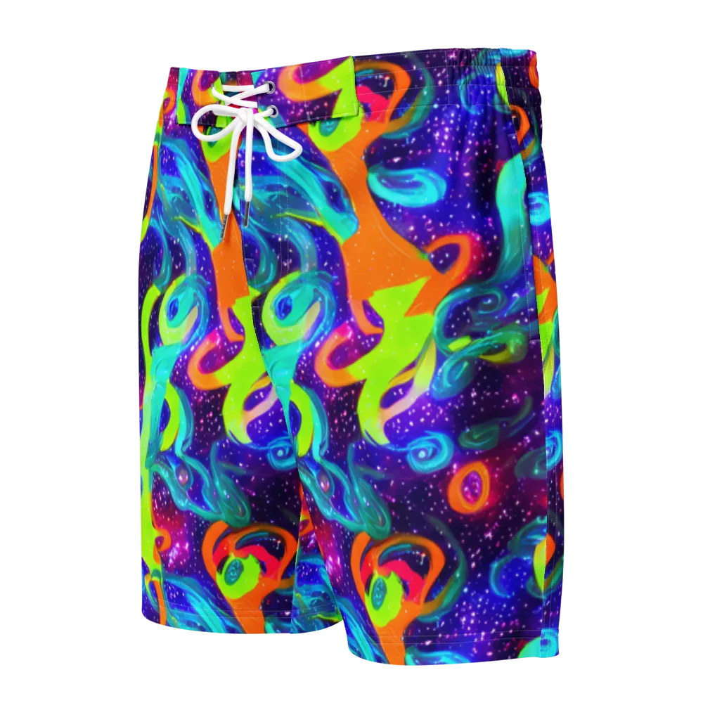 Stellar Splash on Men's Board Shorts — Front