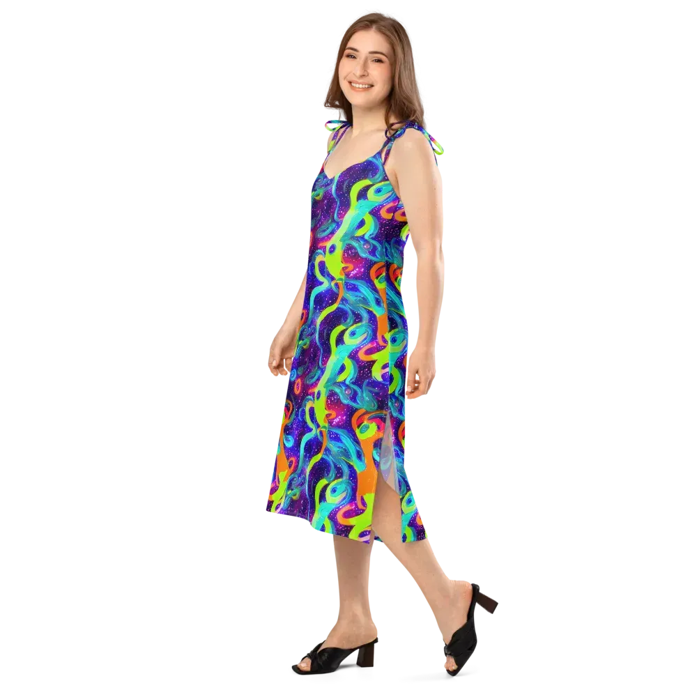 Stellar Splash on Slip Dress — Left Front
