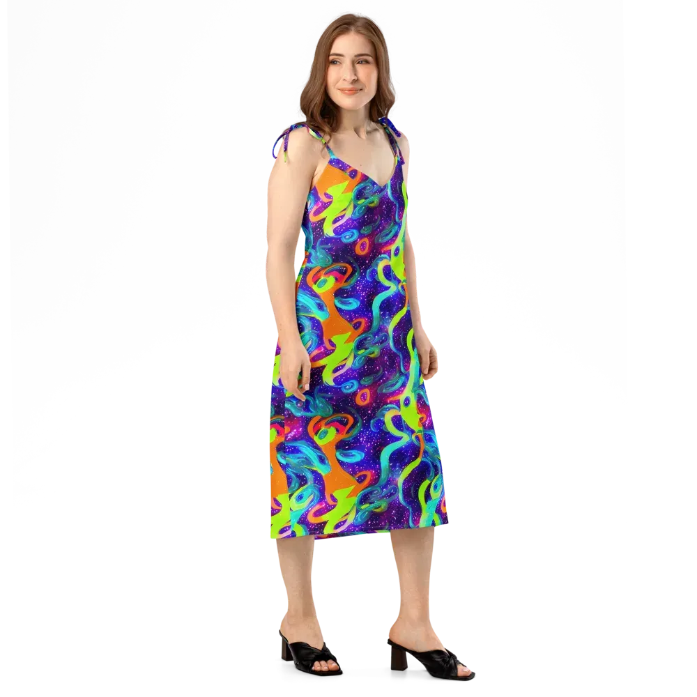 Stellar Splash on Slip Dress — Right Front