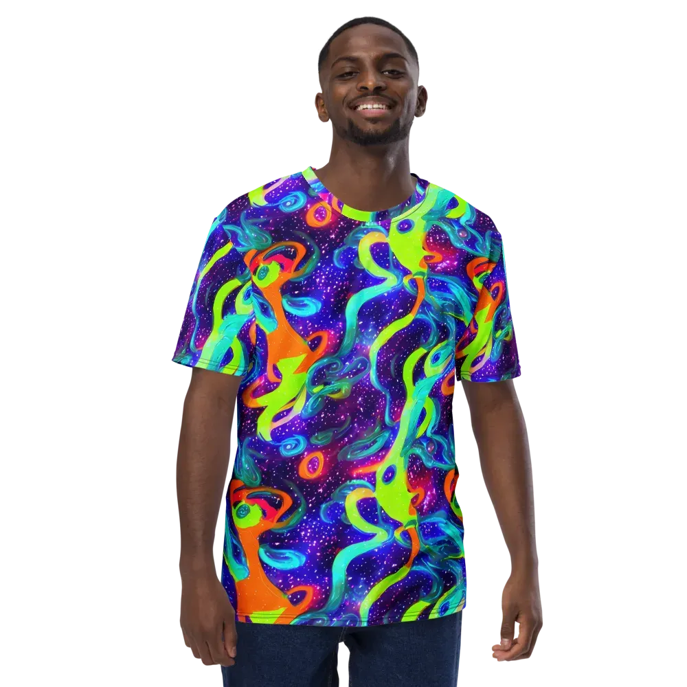 Stellar Splash on Men's Crew Neck T-Shirt — Front