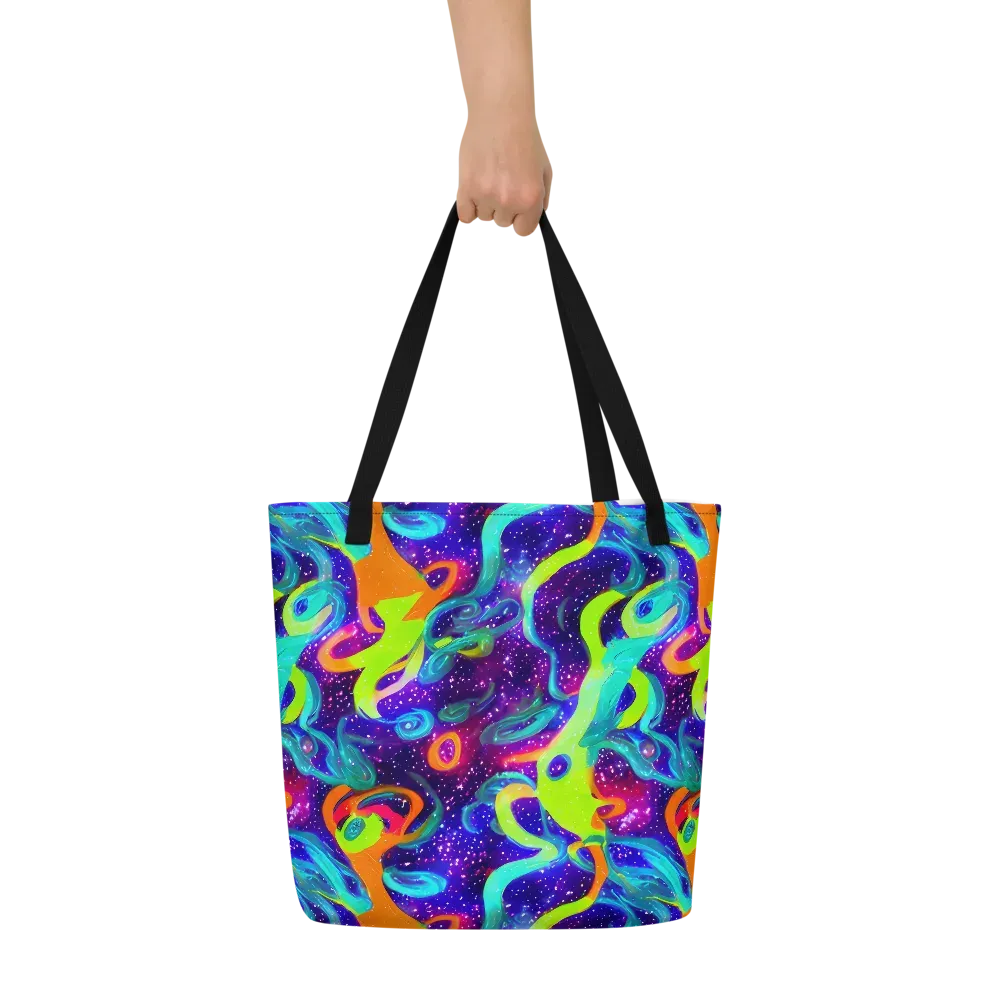 Stellar Splash on Large Tote Bag W/ Pocket — Front