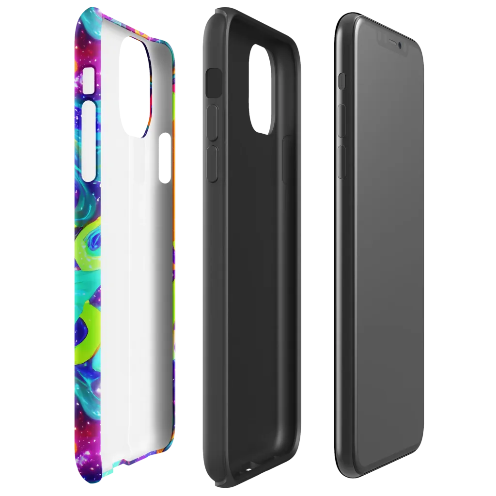 Stellar Splash on Tough Case for iPhone® — Right
