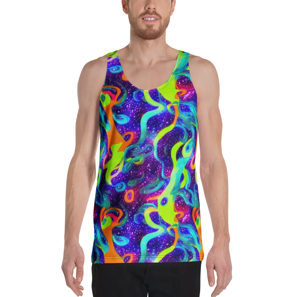 Stellar Splash on Men's Tank Top — Front