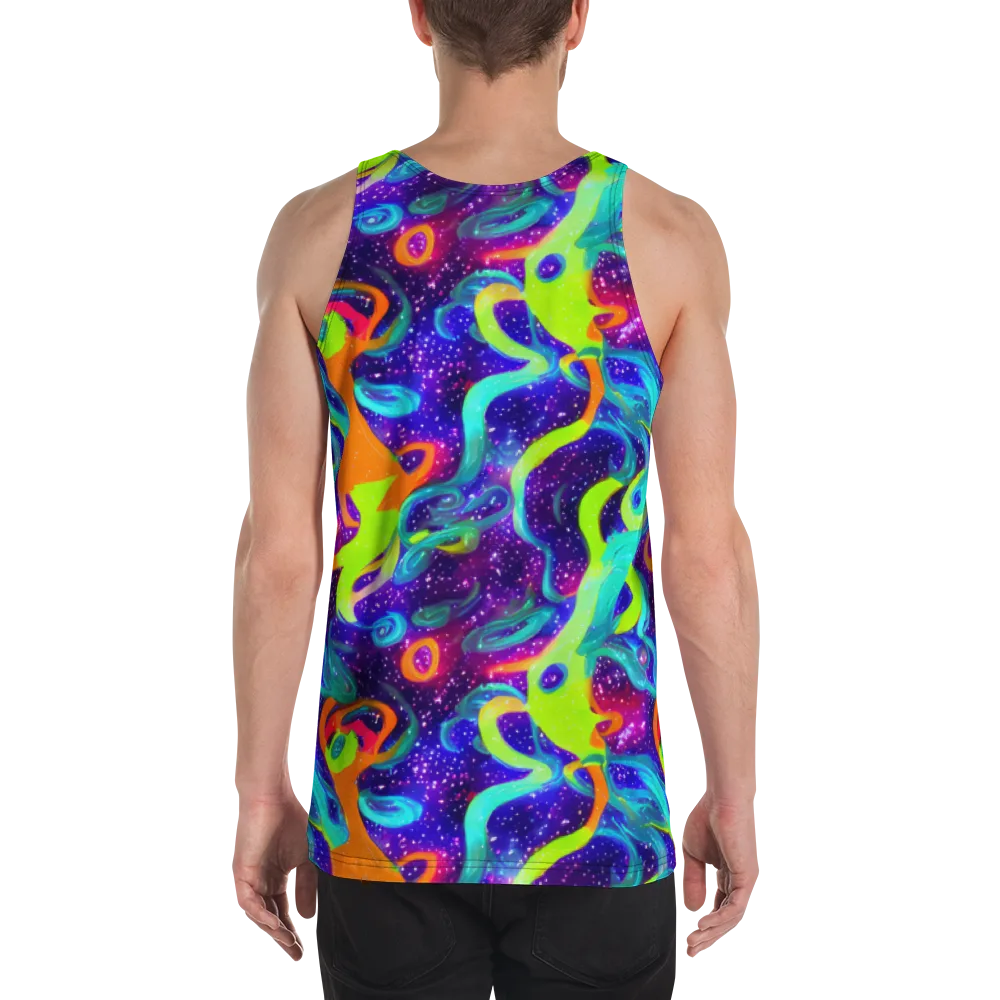 Stellar Splash on Men's Tank Top — Back