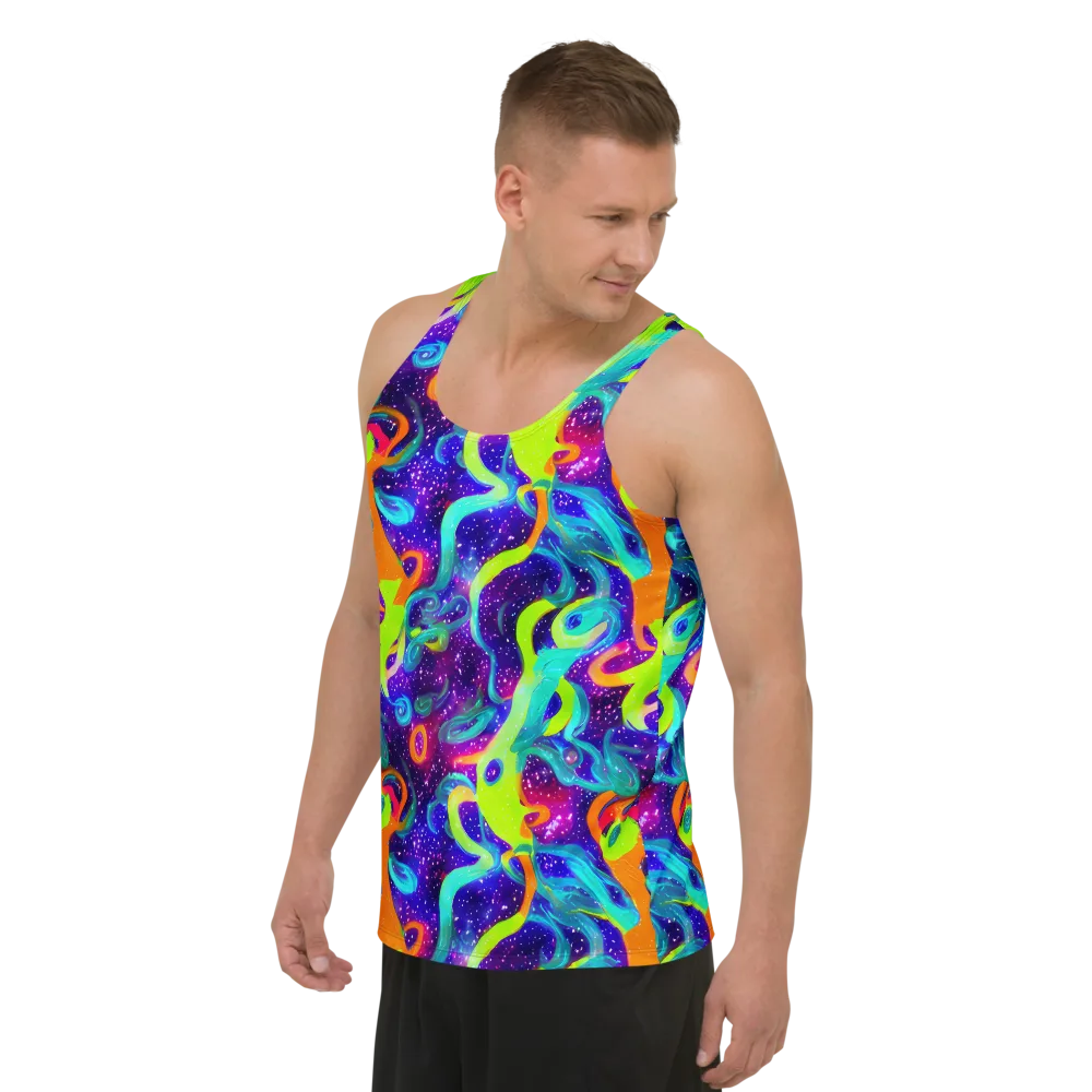 Stellar Splash on Men's Tank Top — Left Front