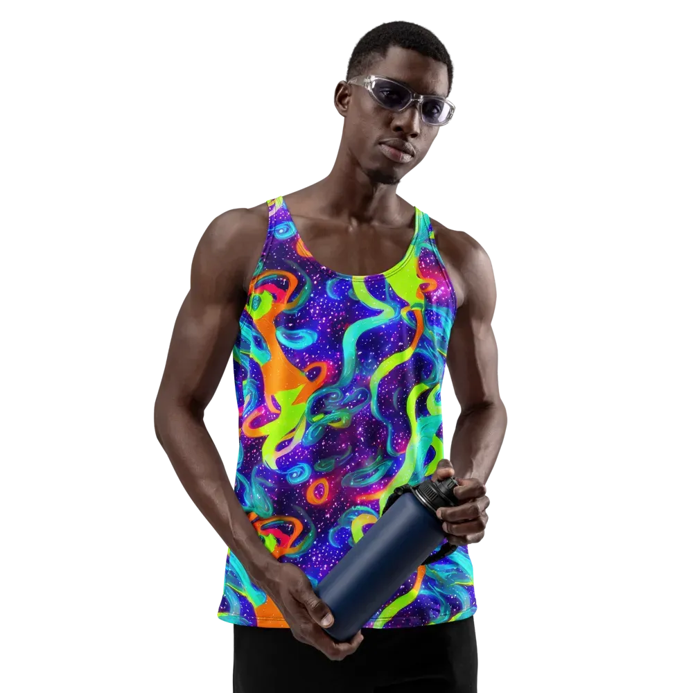 Stellar Splash on Men's Tank Top — Front