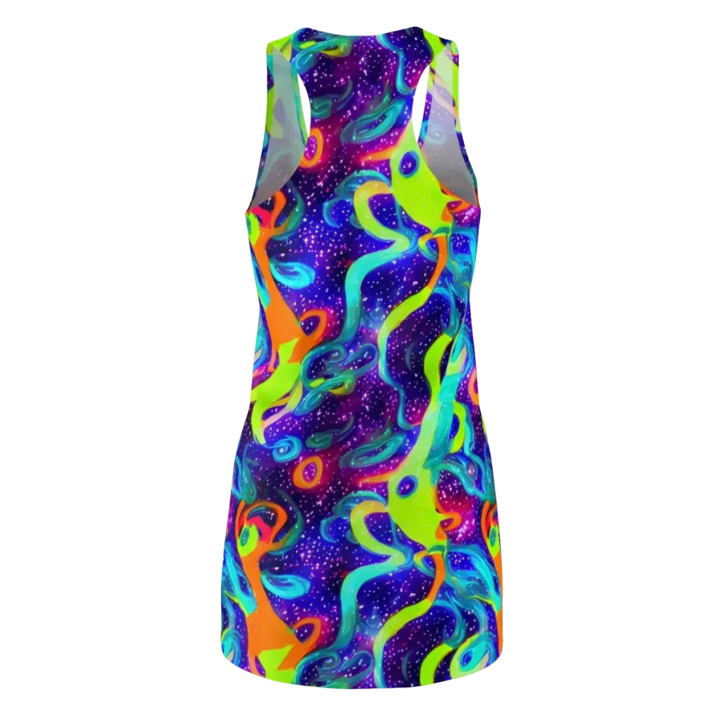 Stellar Splash on Racerback Dress — Back