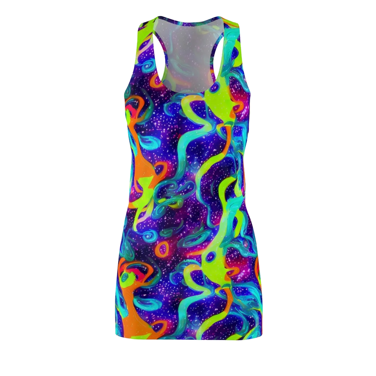 Stellar Splash on Racerback Dress — Front