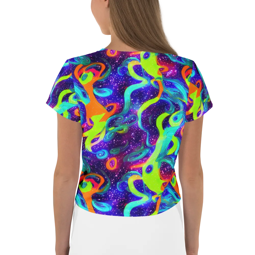 Stellar Splash on Crop Tee — Back