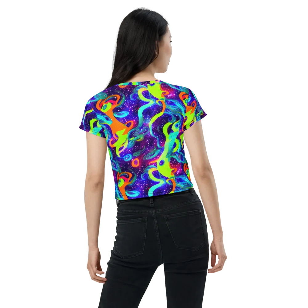 Stellar Splash on Crop Tee — Back