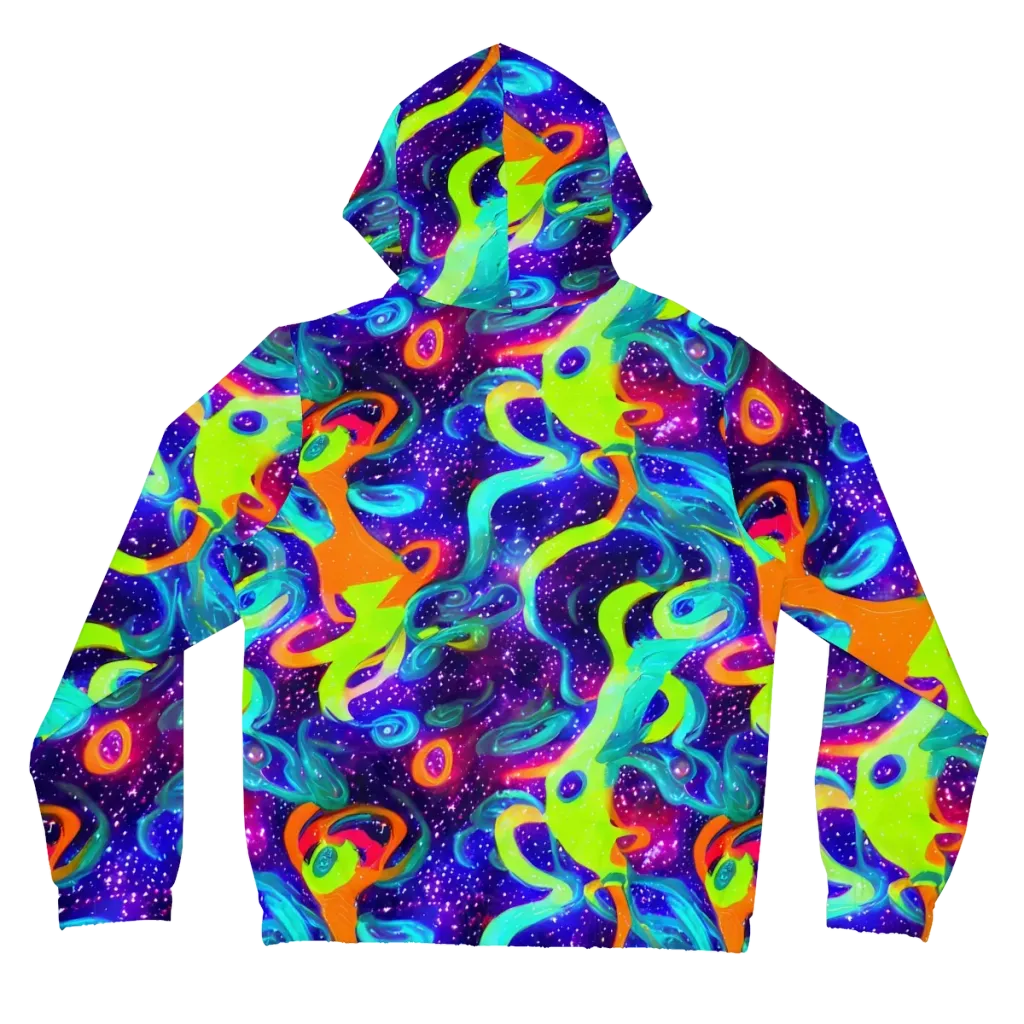 Stellar Splash on Women's Full-Zip Hoodie — Back