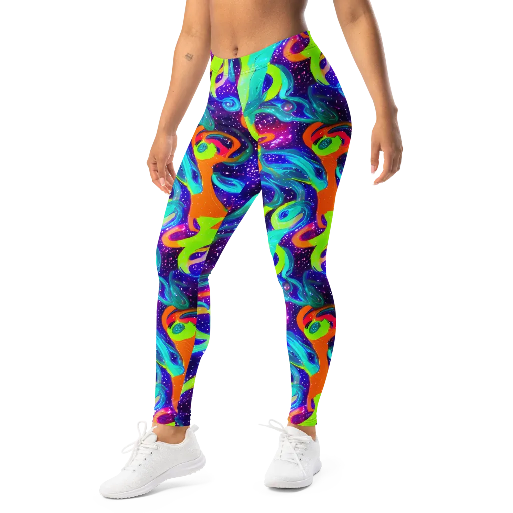 Stellar Splash on Leggings — Left Front