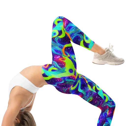 Stellar Splash on a Leggings