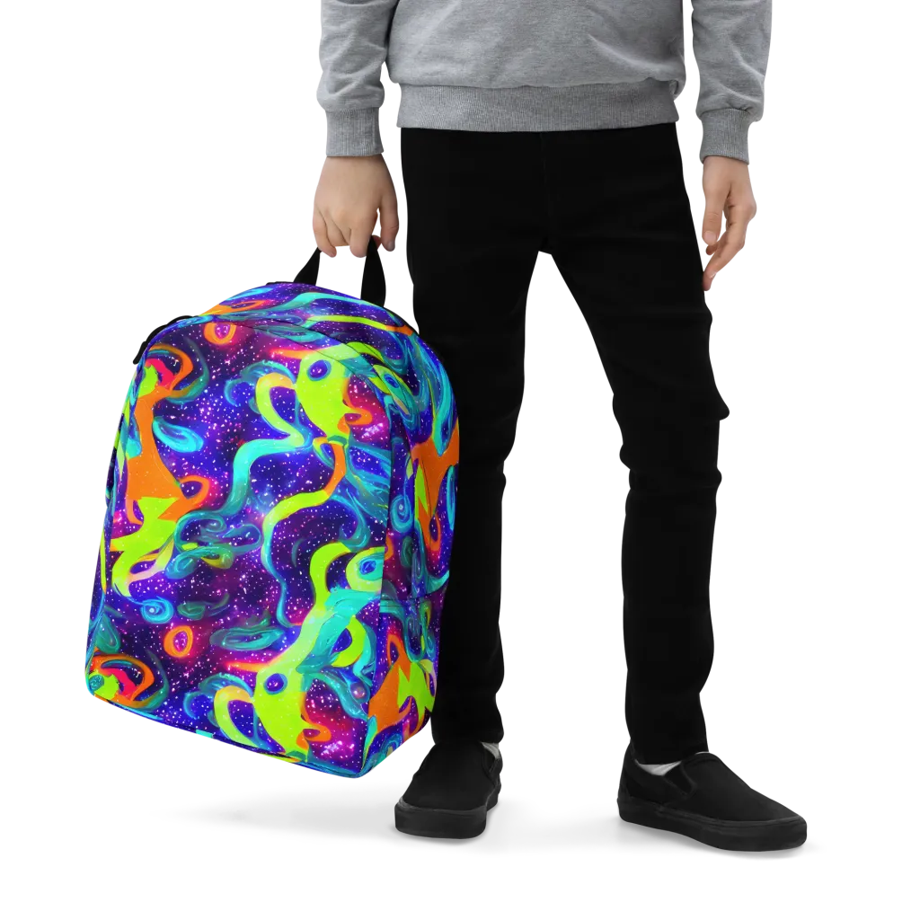Stellar Splash on Minimalist Backpack — Zoomed-in