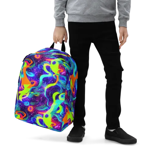 Stellar Splash on a Minimalist Backpack