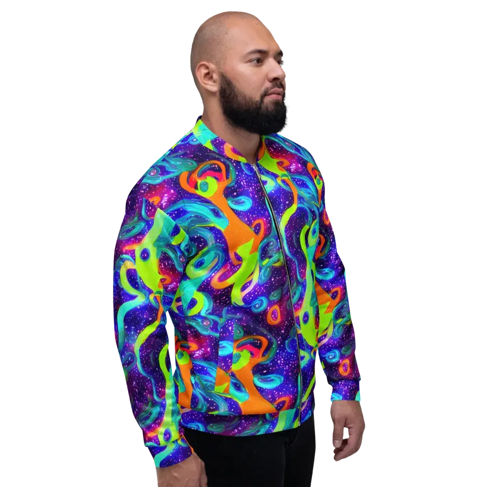 Stellar Splash on Bomber Jacket — Right