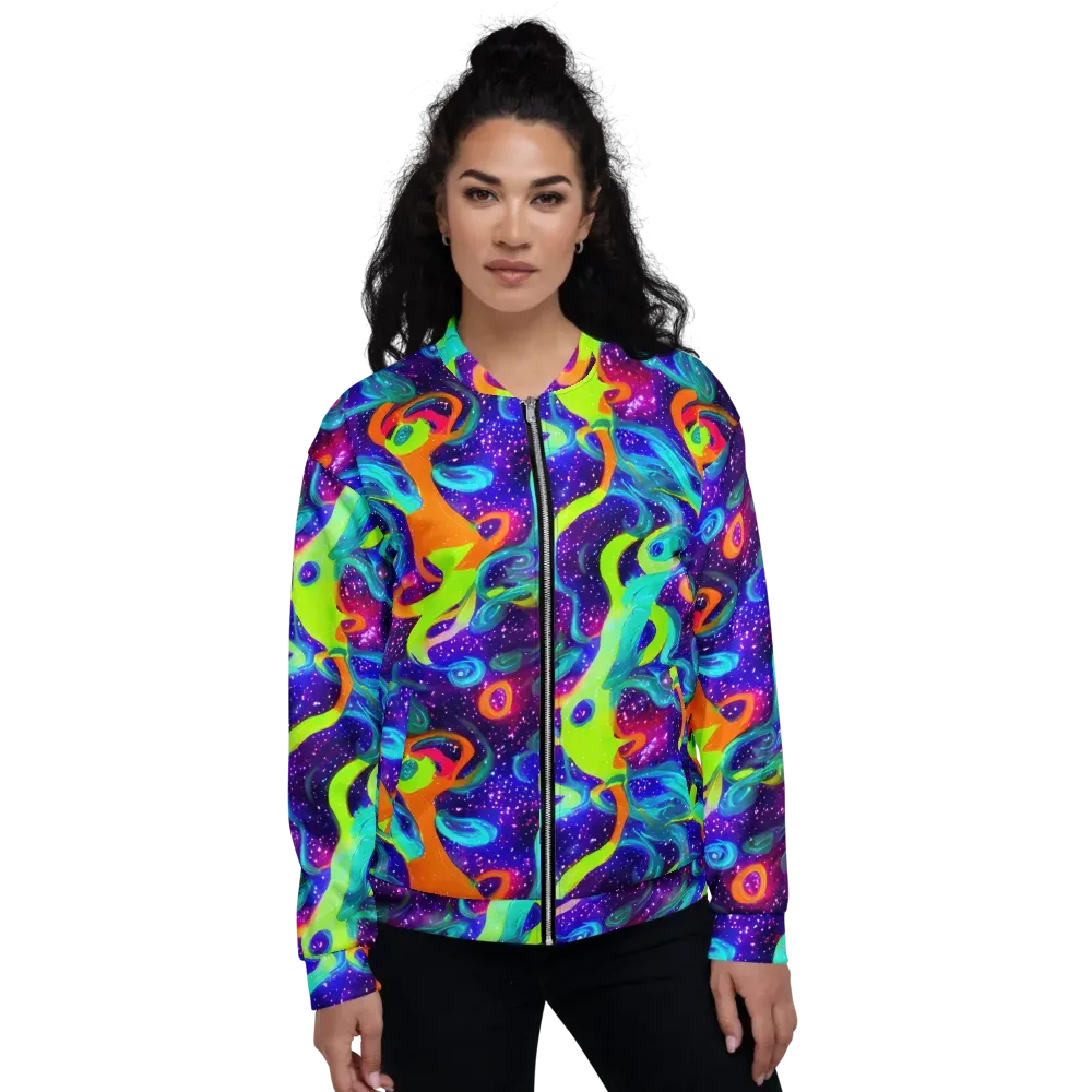 Stellar Splash on Bomber Jacket — Front