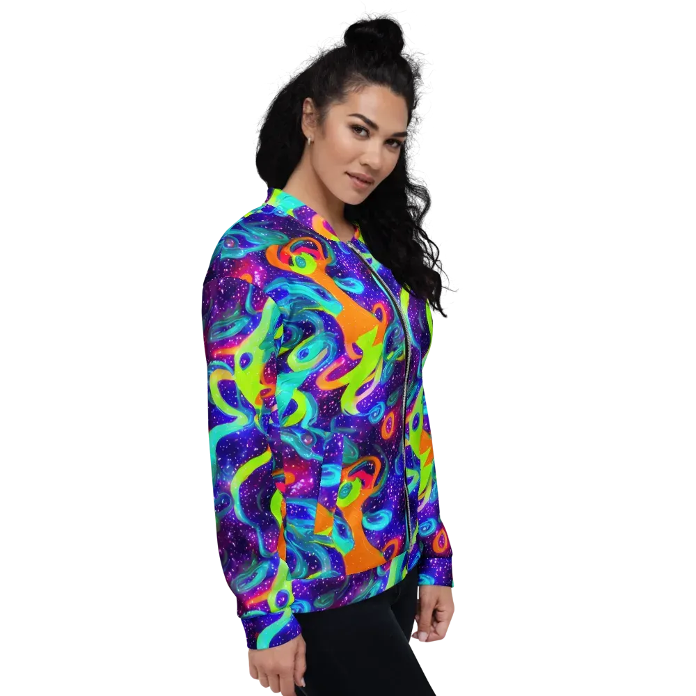 Stellar Splash on Bomber Jacket — Right