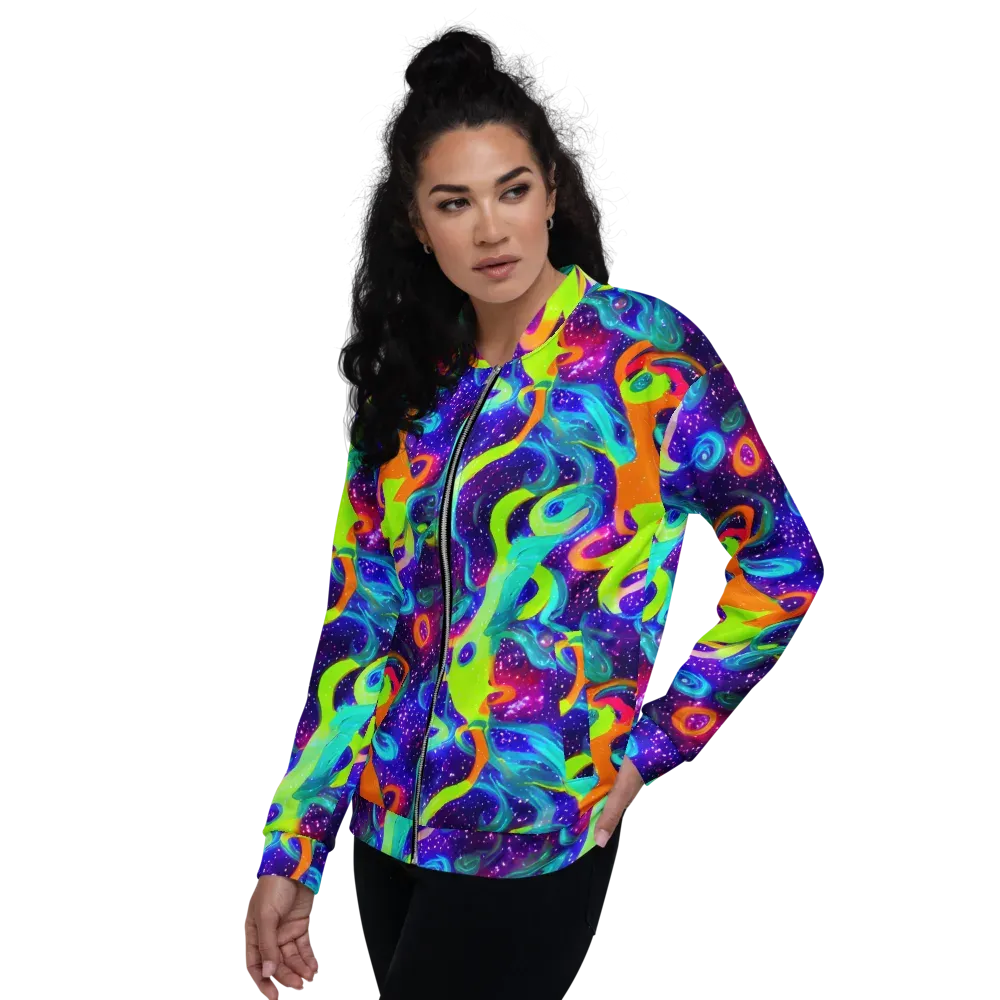 Stellar Splash on Bomber Jacket — Left