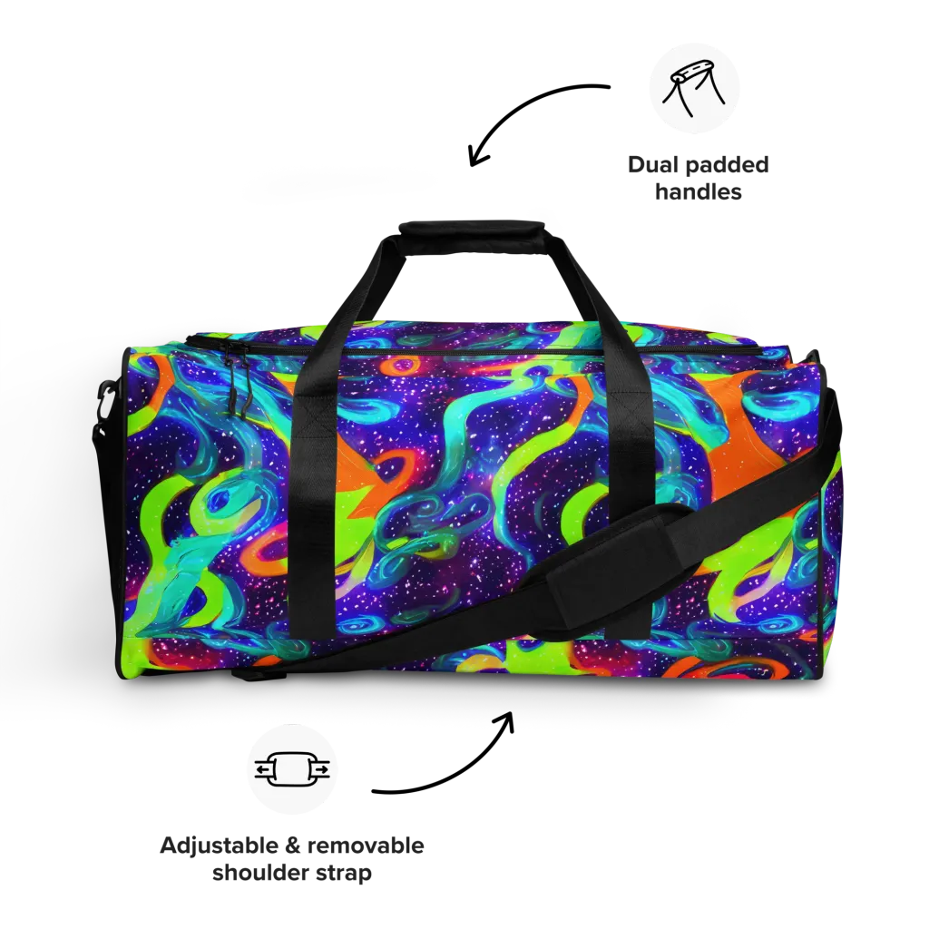 Stellar Splash on Duffle Bag — Front