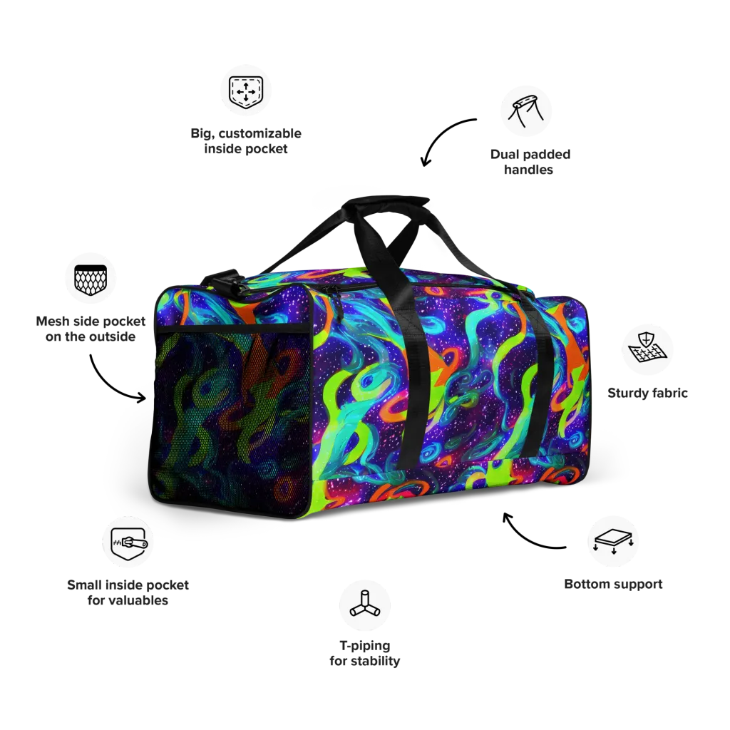 Stellar Splash on Duffle Bag — Right Front