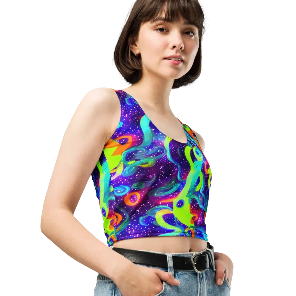 Stellar Splash on Crop Top — Right Front