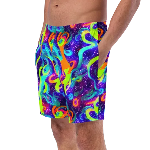 Stellar Splash on a Swim Trunks