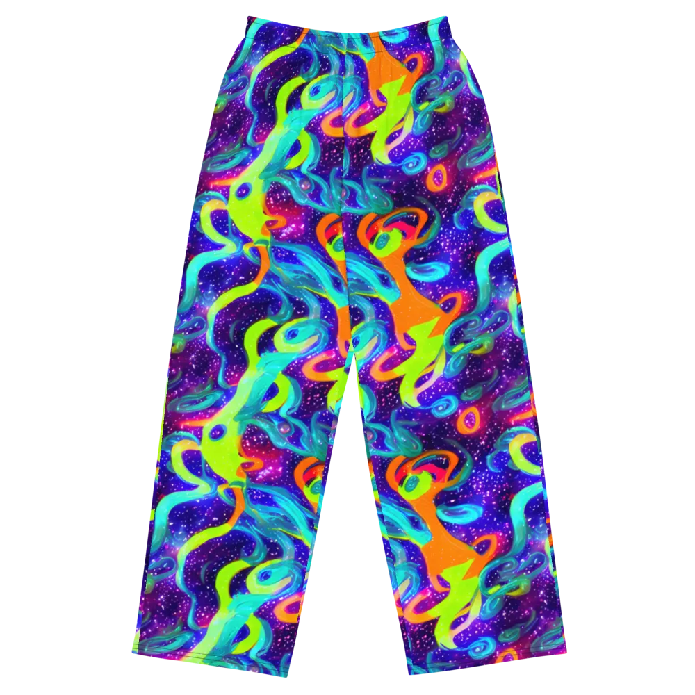 Stellar Splash on Wide-Leg Pants — Front
