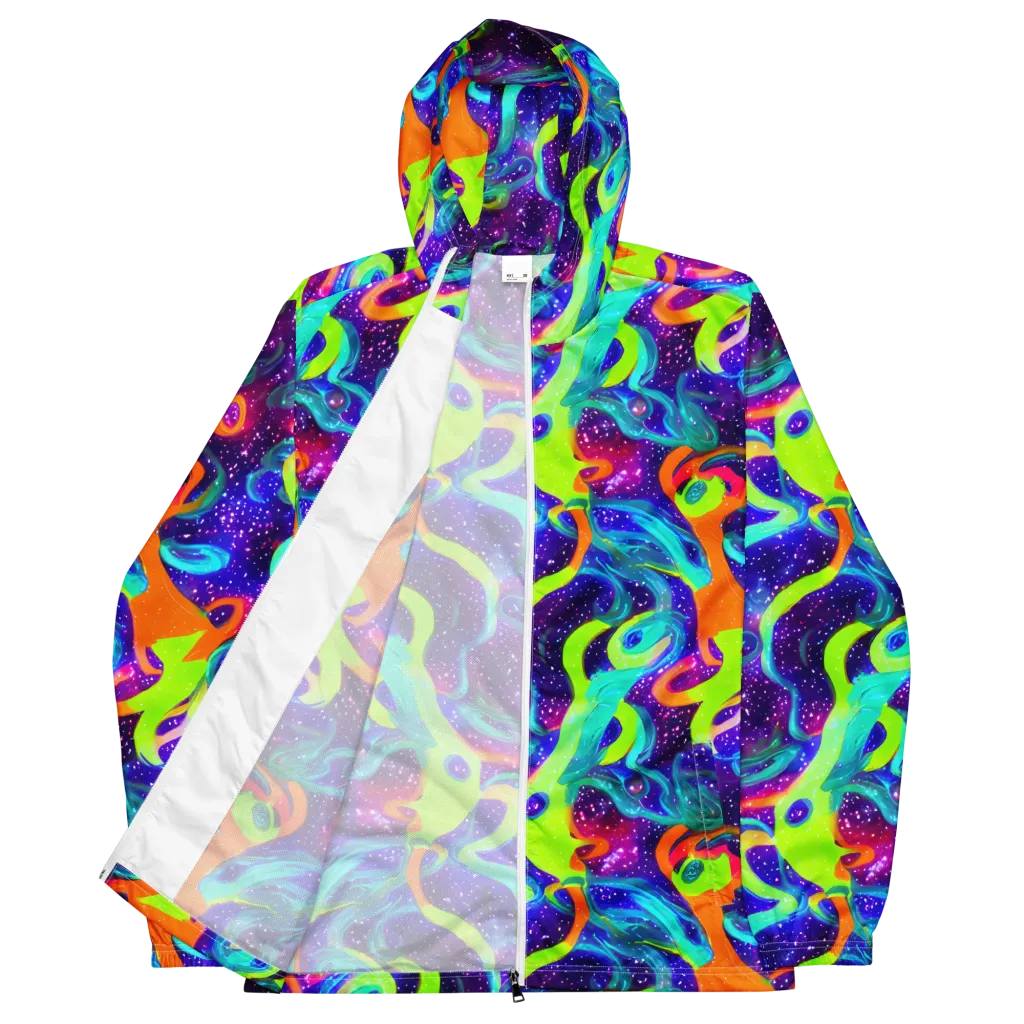 Stellar Splash on Men's Windbreaker — Front