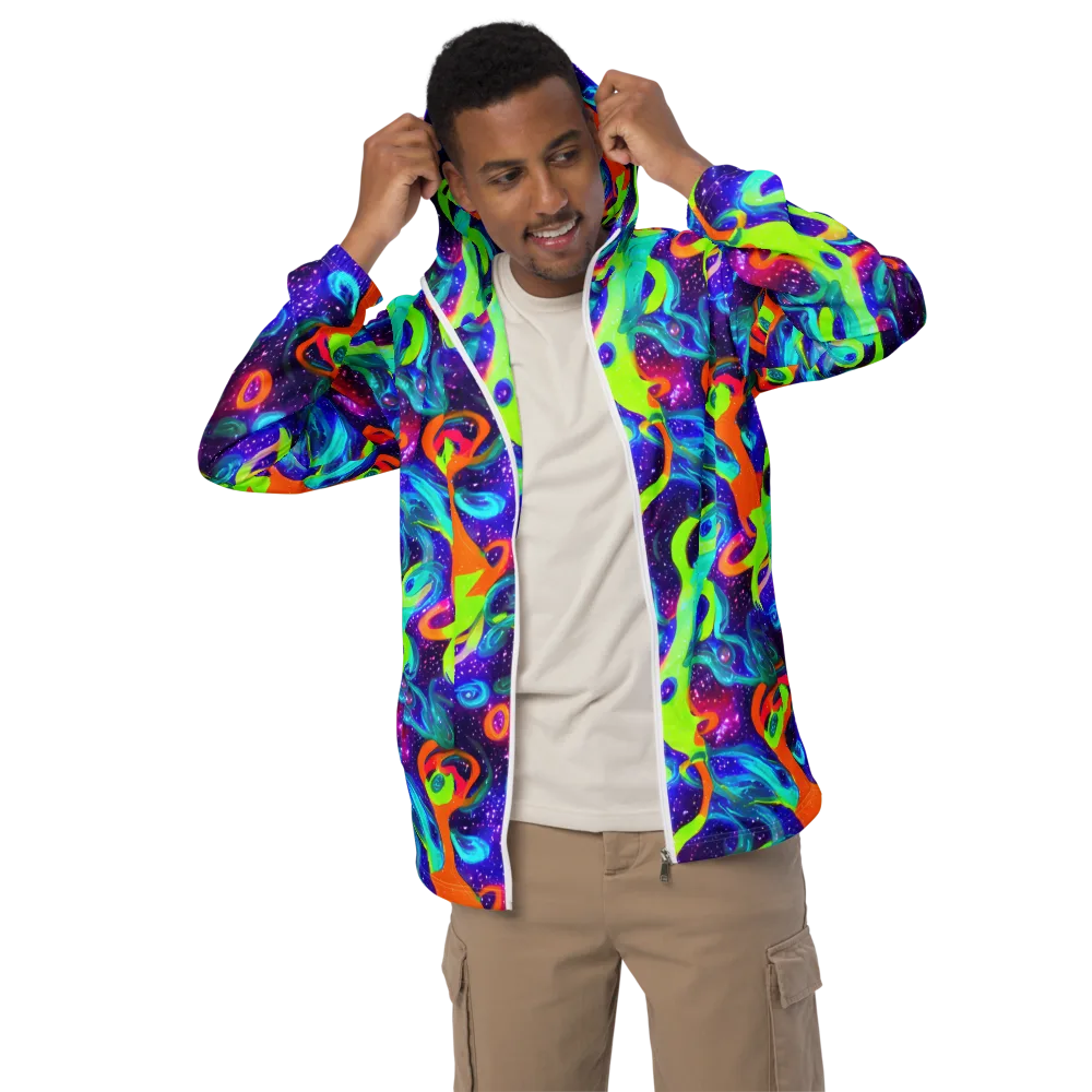 Stellar Splash on Men's Windbreaker — Front