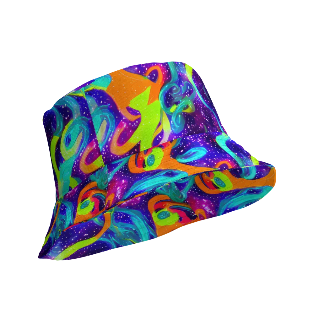 Stellar Splash on Reversible Bucket Hat — Product details Outside