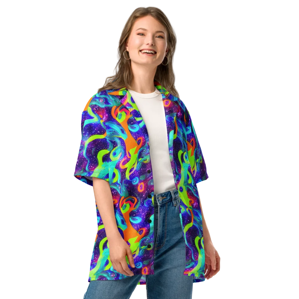 Stellar Splash on Button Shirt — Front